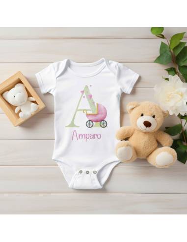 Body bebe - Iniciales - Nena