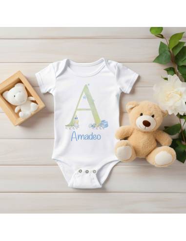 Body bebe - Iniciales - Nene