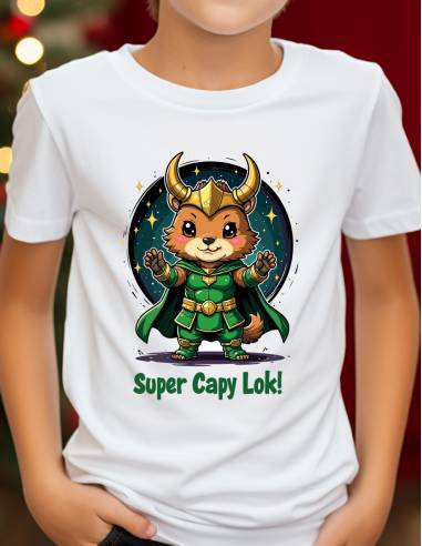 Remera niño - Capibara - Superheroes...