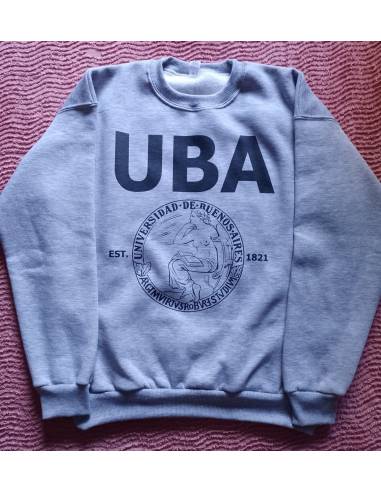 Buzo cuello redondo - UBA - Gris