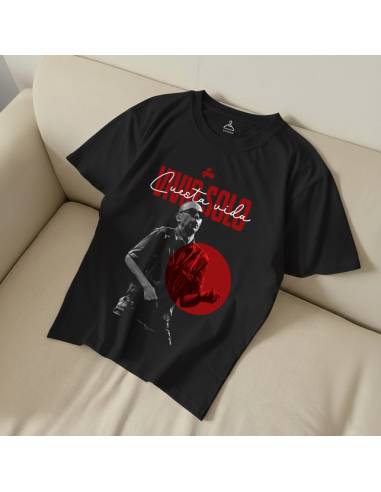 Remera algodon - Negra -  Indio Solari