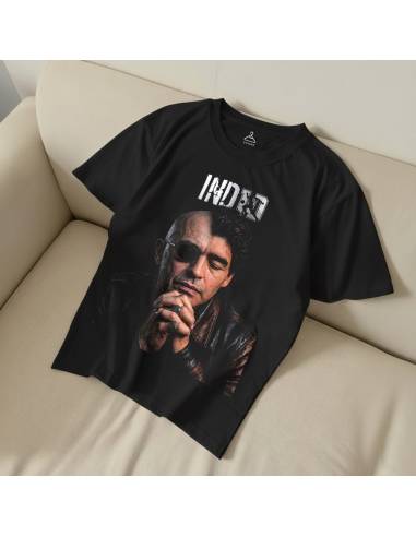 Remera algodon - Negra - Indio...