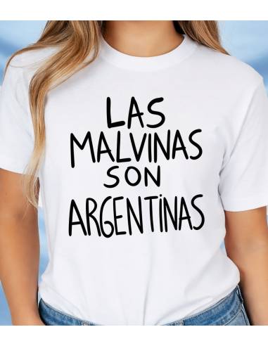 Remera algodon - Malvinas - Argentina...
