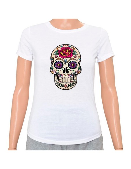 912481-MLA49760058705_042022,Remeras Mujer - Calaveras Mexicanas - Diseños - Moda