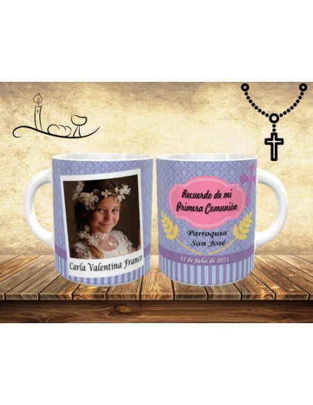 726371-MLA49772036162_042022,Taza Personalizada - Recuerdo 1° Comunion - Religion - Foto