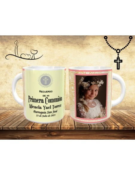 956535-MLA49771873417_042022,Taza Personalizada - Recuerdo 1° Comunion - Religion - Foto